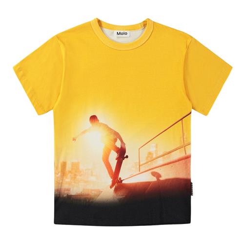 Molo GOTS Riley T-shirt Sunny Skaters | Gul | 98 cm