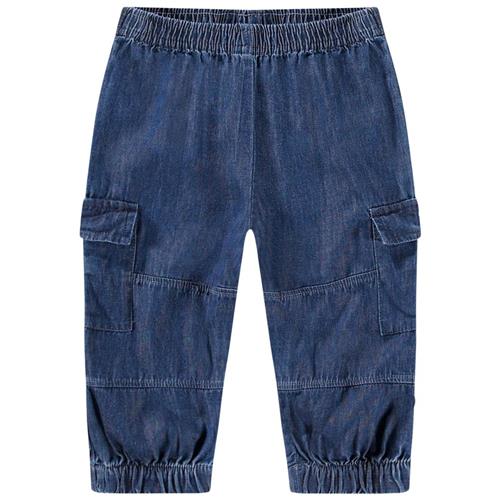 Se Molo GOTS Sae Jeans Mid Blue Wash | Blå | 74 cm ved Babyshop