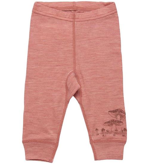 Se CeLaVi CeLaVi Leggings - Uld - Old Rose Melange ved KidsWorld