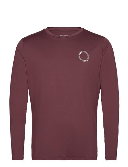 Björn Borg Sthlm Graphic Long Sleeve T-Shirt Björn Borg Burgundy