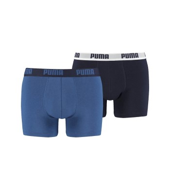 Puma 2P Basic Boxer Marine/Blå bomuld Small Herre