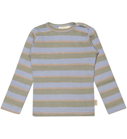 Se Petit Piao Bluse - Rib - Modal - Green Shadow ved KidsWorld