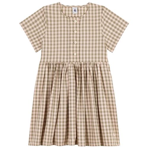 Se Petit Bateau Gingham Kjole Lyserød | Grønn | 8 years ved Babyshop