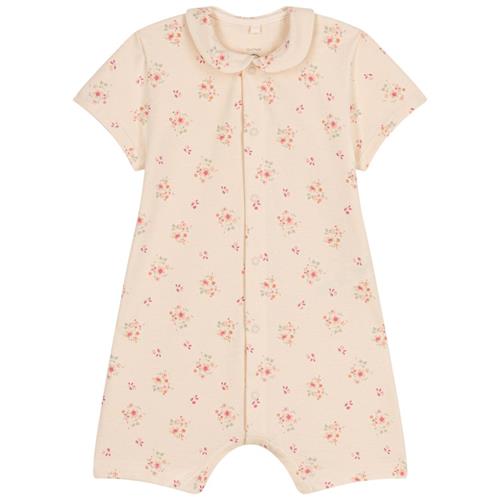 Petit Bateau Blomstret Romper Lyserød | Hvid | 6 months