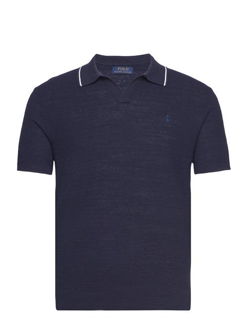 Polo Ralph Lauren Textured Cotton-Linen Sweater Polo Ralph Lauren Navy