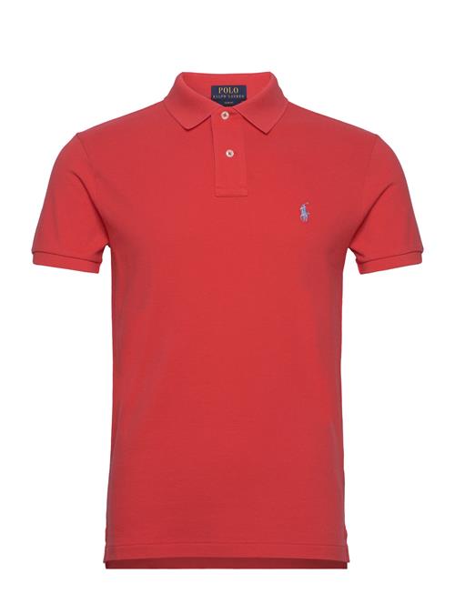 Se Polo Ralph Lauren Slim Fit Mesh Polo Shirt Polo Ralph Lauren Red ved Booztlet