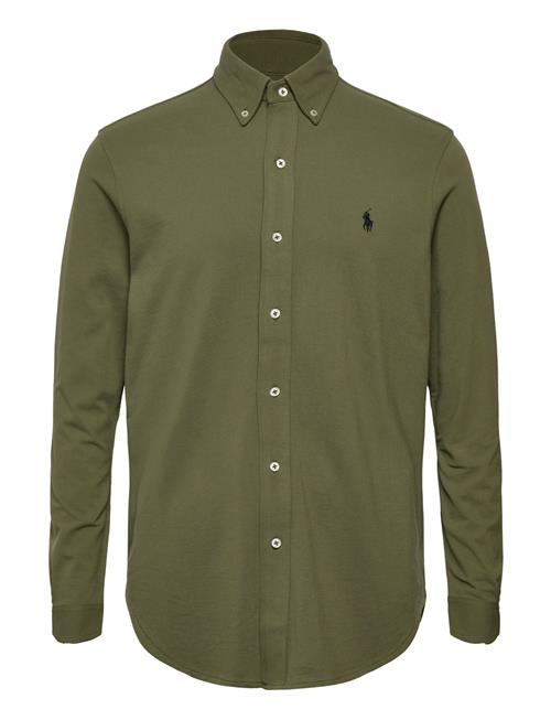 Polo Ralph Lauren Featherweight Mesh-Lsl-Knt Polo Ralph Lauren Khaki