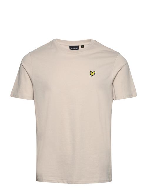 Se Lyle & Scott Plain T-Shirt Lyle & Scott Beige ved Booztlet