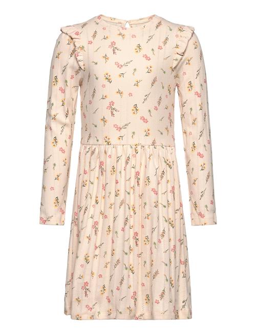 Minymo Dress Ls Aop Pointell Minymo Pink