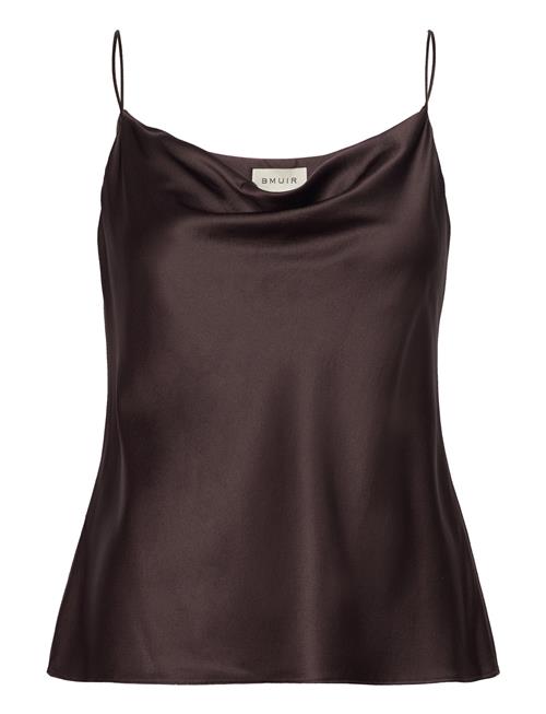 Balmuir Fiona Silk Satin Top Balmuir Brown