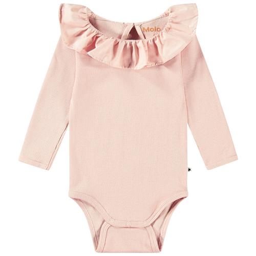 Se Molo GOTS Faye Babybody Petal Blush | Lyserød | 74 cm ved Babyshop