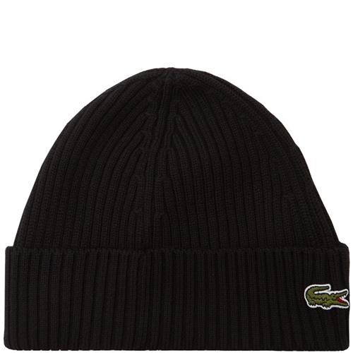 Se Lacoste - Rib Knit Brushed Beanie ved Kaufmann