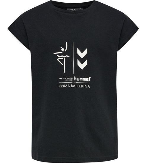 Se Hummel T-shirt - hmlPrima Bee - Sort ved KidsWorld