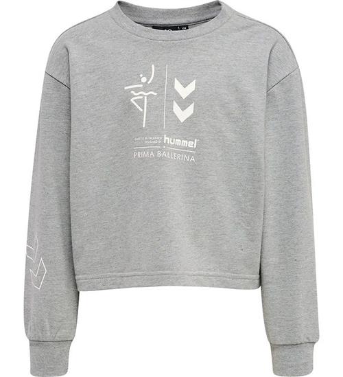 Hummel Hummel Sweatshirt - HmlPrima Bee - Cropped - GrÃ¥meleret