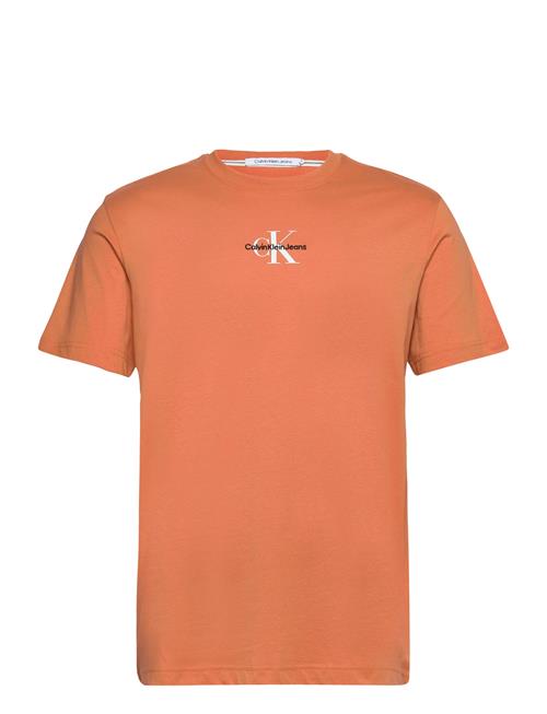 Calvin Klein Jeans Monologo Regular Tee Calvin Klein Jeans Orange