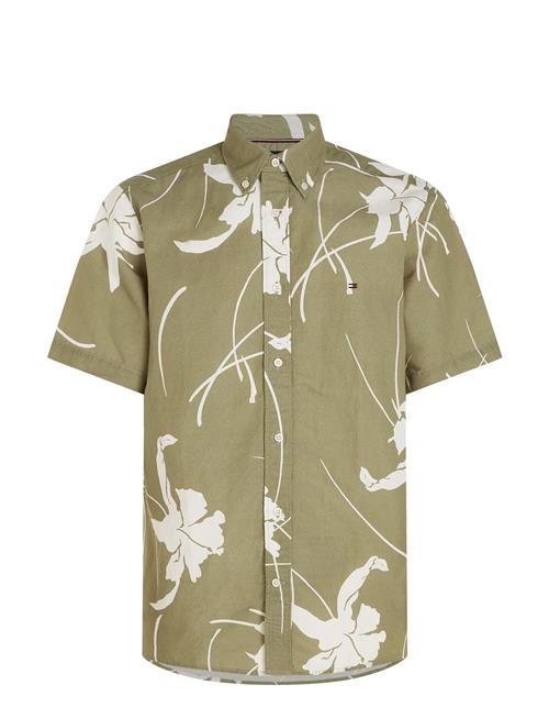 Tommy Hilfiger Large Tropical Prt Shirt S/S Tommy Hilfiger Khaki