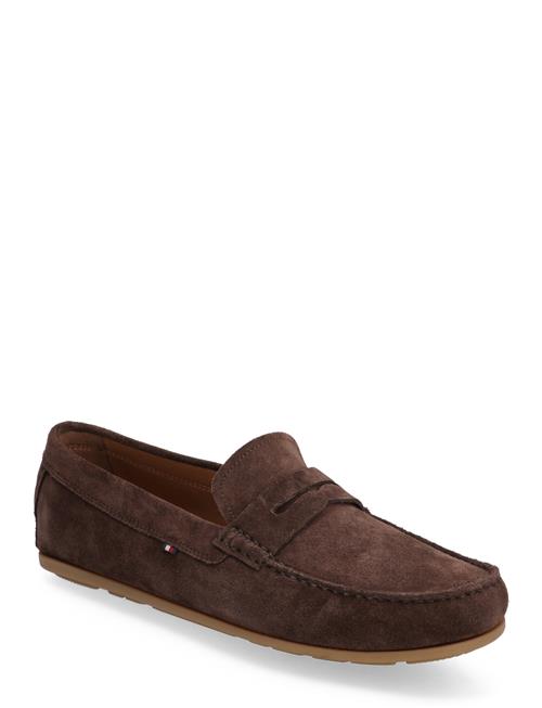 Tommy Hilfiger Casual Hilfiger Suede Driver Tommy Hilfiger Brown