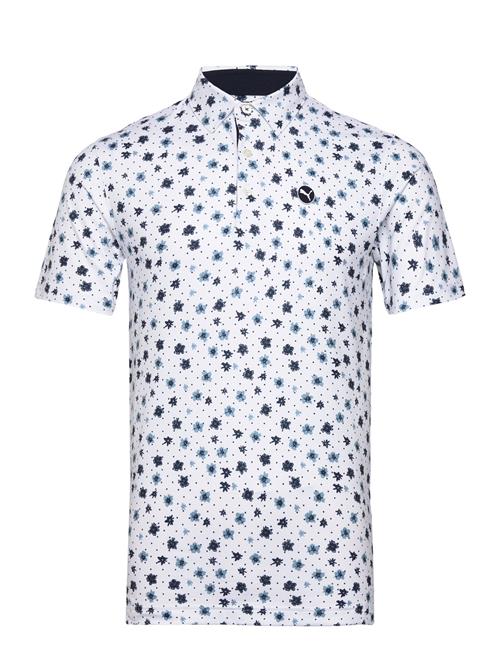 Se PUMA Golf Cloudspun Floral Polo PUMA Golf White ved Booztlet