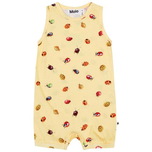 Se Molo GOTS Fu Romper Coccinella | Gul | 80 cm ved Babyshop