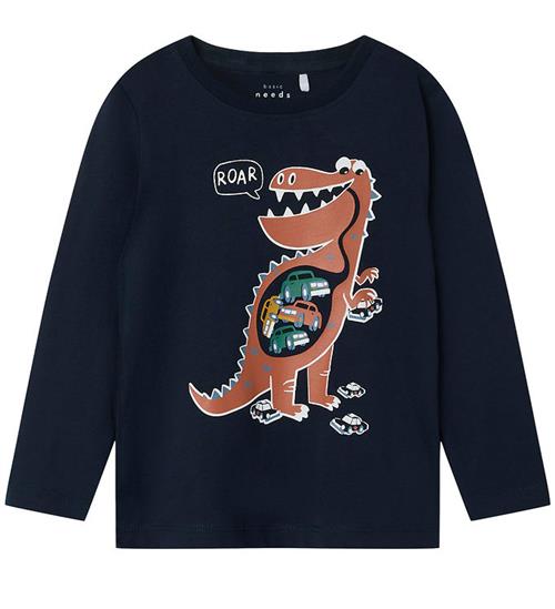 Se Name It Bluse - NmmVictor - Dark Sapphire/Roar Dino ved KidsWorld