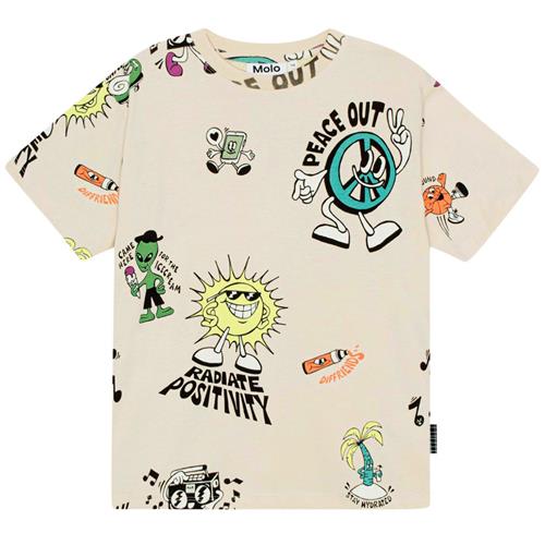 Se Molo GOTS Rodney T-shirt Diffriends | Beige | 152 cm ved Babyshop