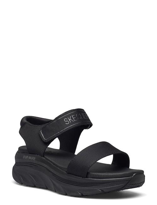 Se Skechers Womens Relaxed Fit D'lux Walker Sandal - New Block Skechers Black ved Booztlet