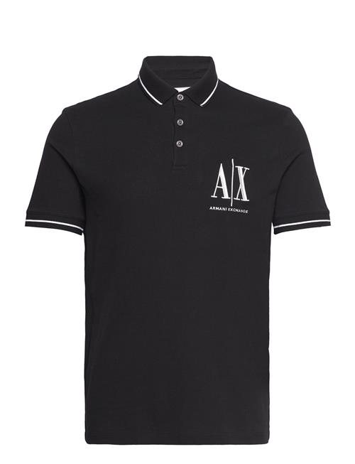 Se Armani Exchange Polo Armani Exchange Black ved Booztlet