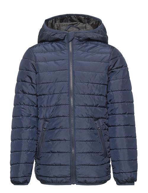 Se Jack & Jones Jwhwing Hood Puffer Jacket Jnr Jack & J S Blue ved Booztlet