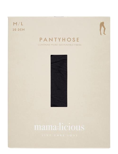 Se Mamalicious Mlmalou Pantyhose 20Den Basic 2-P Mamalicious Black ved Booztlet