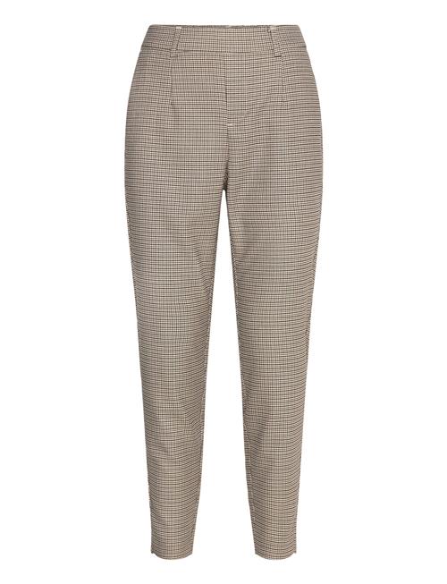 Object Objlisa Slim Pant Aop Noos Object Beige