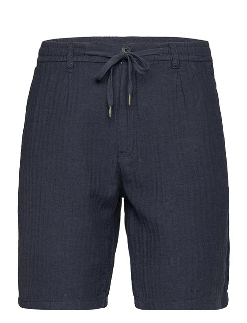 Lindbergh Linen Blend Herringb Short Lindbergh Blue