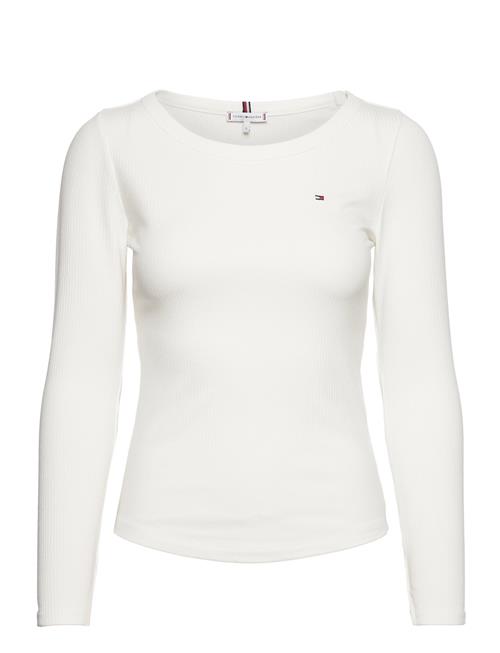 Tommy Hilfiger Slim 5X2 Rib O-Nk Ls Tommy Hilfiger White