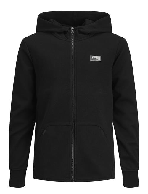 Se Jack & Jones Jcoair Sweat Zip Hood Noos Jnr Jack & J S Black ved Booztlet