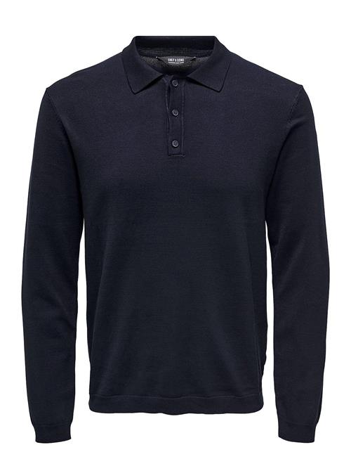 Se ONLY & SONS Onswyler Life Ls Polo Knit ONLY & SONS Black ved Booztlet