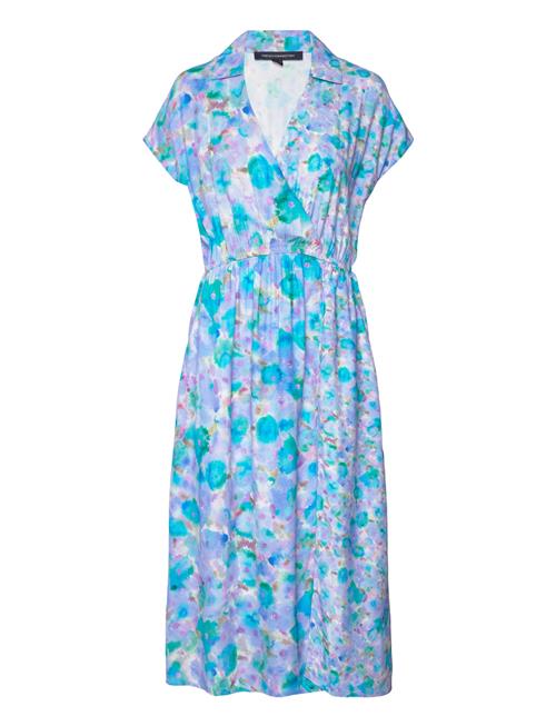 French Connection Gretha Drape Wrap Dress French Connection Blue