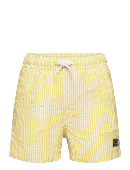 Mango Striped Swimming Trunks Mango Yellow