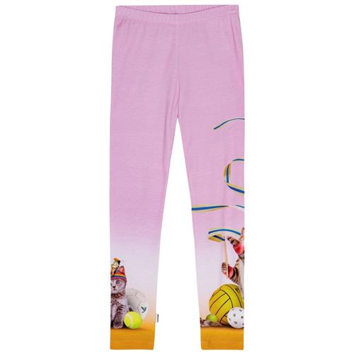 Molo GOTS Niki Leggings Sporty Cats | Lyserød | 98 cm