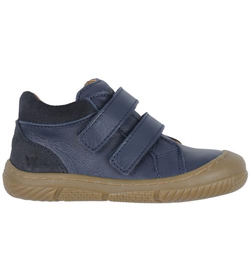 Se Wheat Begyndersko - Ivalo Dobbelt Velcro Prewalker - Navy ved KidsWorld