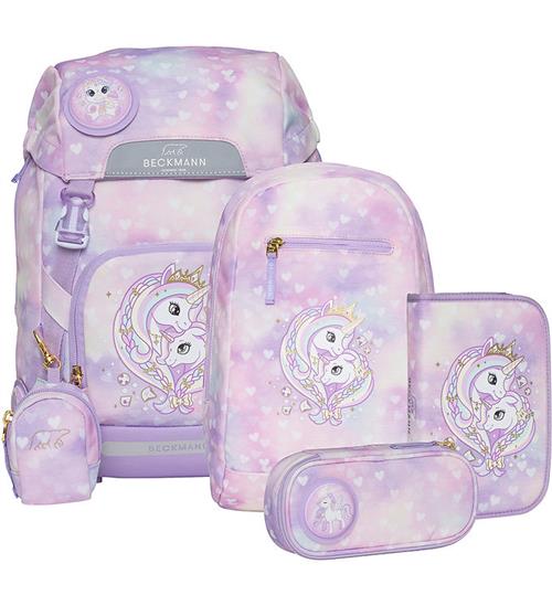 Se Beckmann Beckmann SkoletaskesÃ¦t - Classic Maxi - Unicorn Princess Purple ved KidsWorld