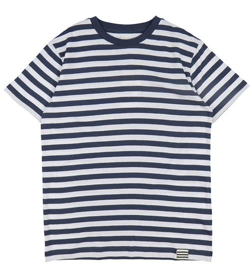 Se Mads NÃ¸rgaard Mads NÃ¸rgaard T-shirt - Organic Midi Thorlino - Navy/White ved KidsWorld