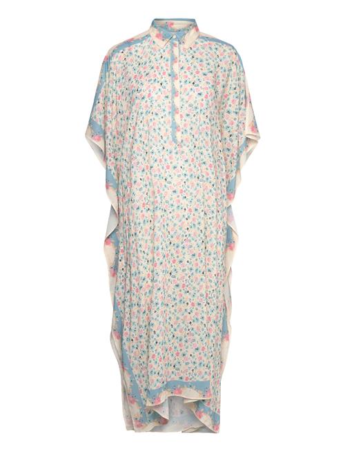 Malina Mollie Printed Rayon Kaftan Malina Blue