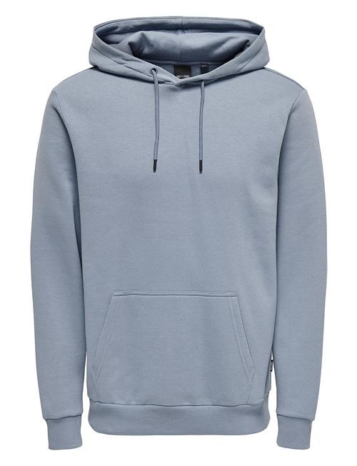 Se ONLY & SONS Onsceres Hoodie Sweat Noos ONLY & SONS Blue ved Booztlet