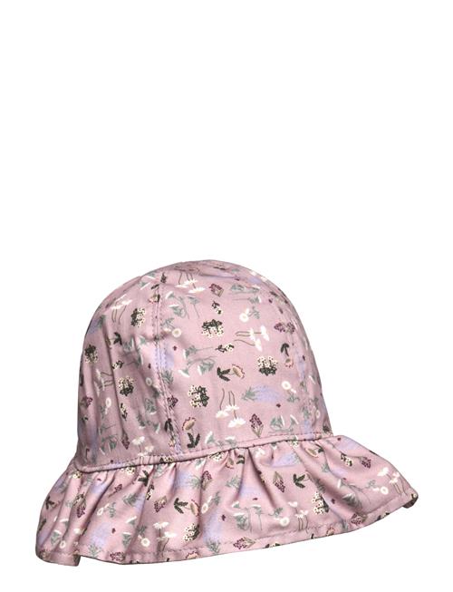 Melton Bell Hat W/Print Melton Pink