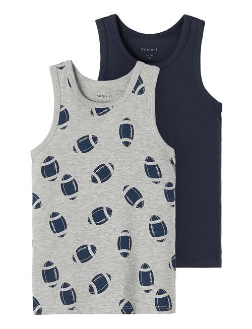 name it Nmmtank Top 2P Grey Mel Rugby Noos Name It Grey