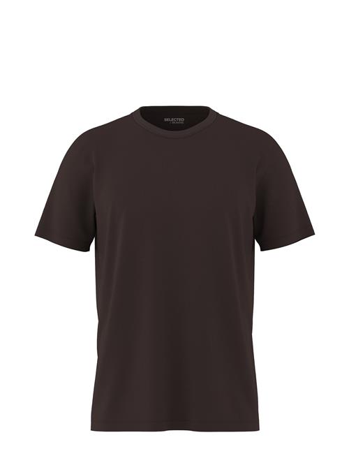 Selected Homme Slhaspen Ss O-Neck Tee Noos Selected Homme Brown