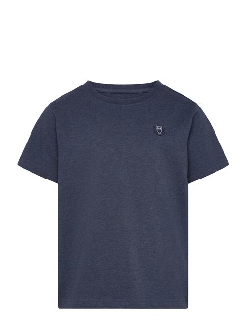 Knowledge Cotton Apparel Regular Fit Badge T-Shirt - Gots/Ve Knowledge Cotton Apparel Navy