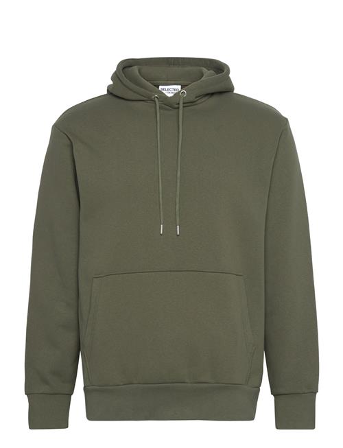 Slhreg-Dan Sweat Hood Selected Khaki