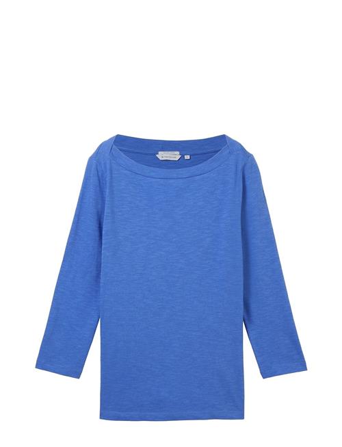 Se Tom Tailor Tshirt Basic Slub Tom Tailor Blue ved Booztlet