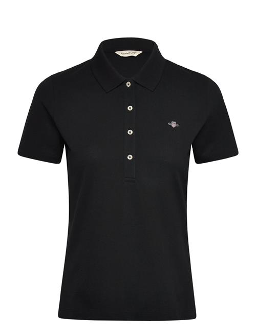 Se GANT Slim Shield Ss Pique Polo GANT Black ved Booztlet