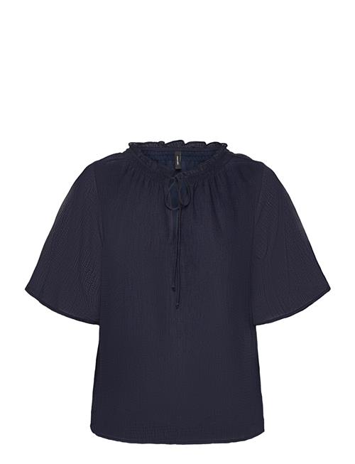 Se Vero Moda Vmemilie Ss Top Wvn Ce Vero Moda Navy ved Booztlet